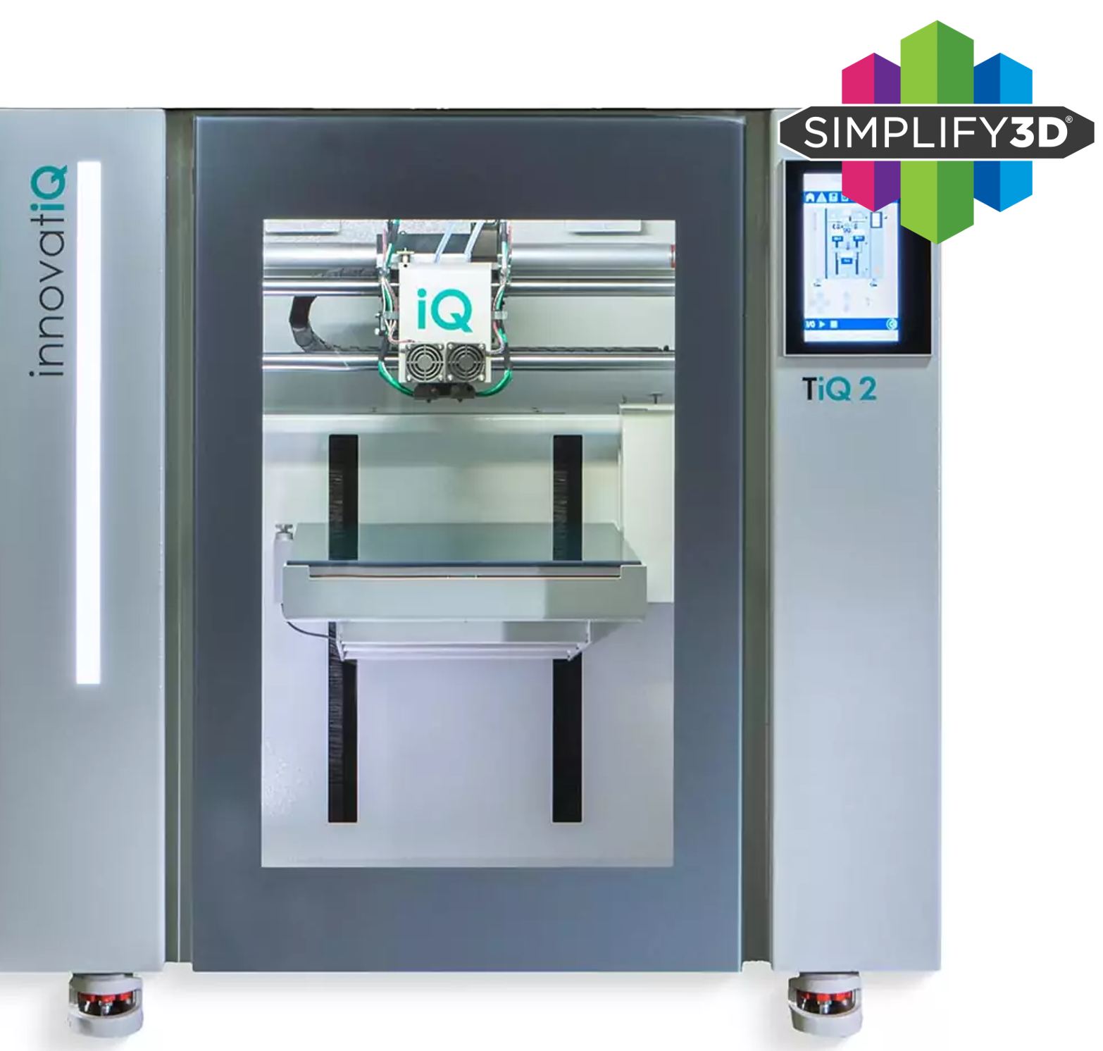 TiQ2 Drucker von innovatiQ, Bauraumgrösse 330x330x300mm. 